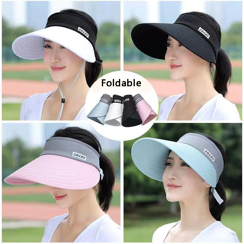 Packable Hat Nylon - 2024 nuove donne visiera parasole estiva