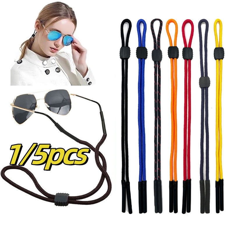 Sunglass Retainer Cord - 1/5 Pezzi Catenella per Occhiali Sportivi,