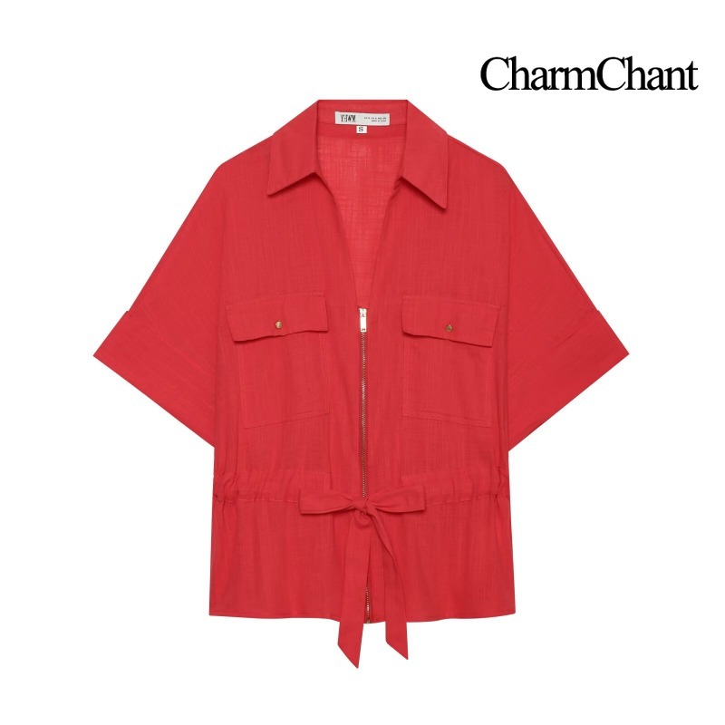 CHARMCHANT Completo da Donna i - Short Linen Drawstring recensione e prezzo